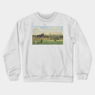 Landscape of La Ferte-Milon by Jean-Baptiste-Camille Corot Crewneck Sweatshirt